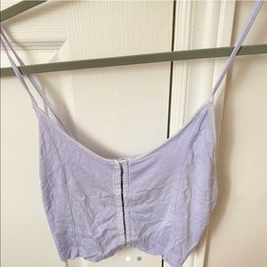 American eagle purple crop top